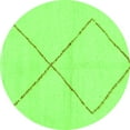 thumbnail image 1 of Ahgly Company Indoor Round Solid Green Modern Area Rugs, 8' Round, 1 of 4
