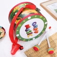thumbnail image 3 of OUNONA Assorted Color Drum Set for Playing with Strap and Drumsticks Musical Instrument for Toddlers, 3 of 6