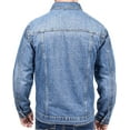 thumbnail image 3 of Mens Jacket Fashion Denim Jacket Jeans Long Sleeves Coat for Mens, 3 of 5