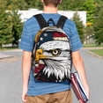 thumbnail image 4 of Disketp American Bald Eagle Mochila Escolar de 15 Pulgadas, Mochila Ligera para Estudiantes, Viajes y Trabajo, Cómoda y Resistente para el Uso Diario, 4 of 6