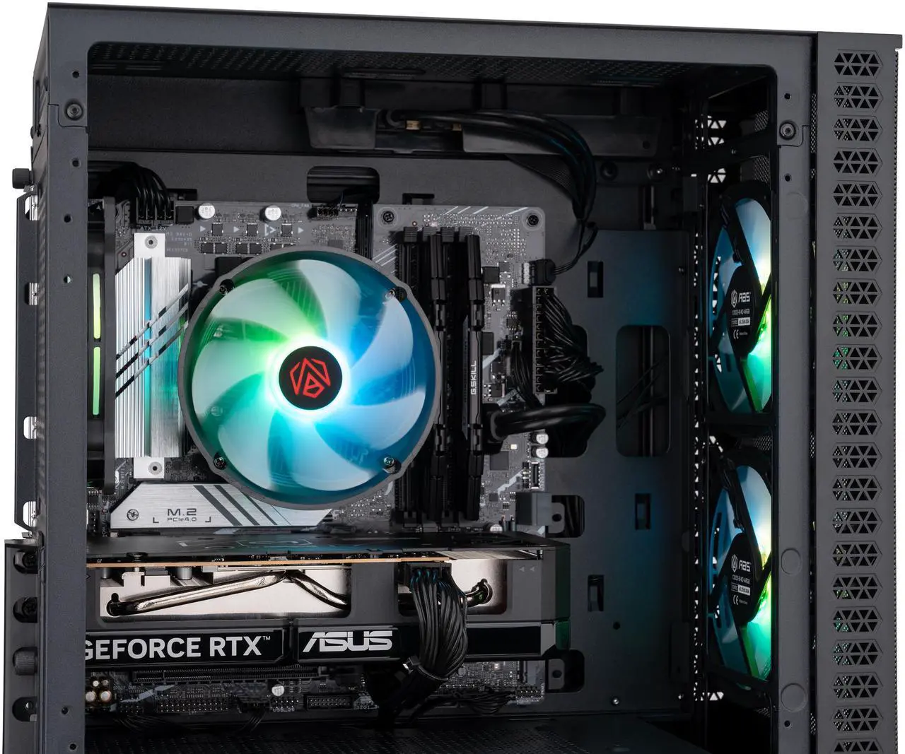 ABS Cyclone Aqua Gaming PC Power by ASUS - Windows 11 - Intel Core i5-14400F - Nvidia GeForce RTX 5060 8GB - DLSS 4 - 32GB DDR4 3200 - 1TB M.2 SSD