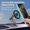 thumbnail image 6 of Casetego Universal 360° Magnetic Suction Phone Holder Car,Alloy Folding Magnetic Cell Phone Holder for Car [Super Strong Magnet] Bracket Magnetic Dashboard Phone Car Mount for All Smartphone,Sliver, 6 of 8