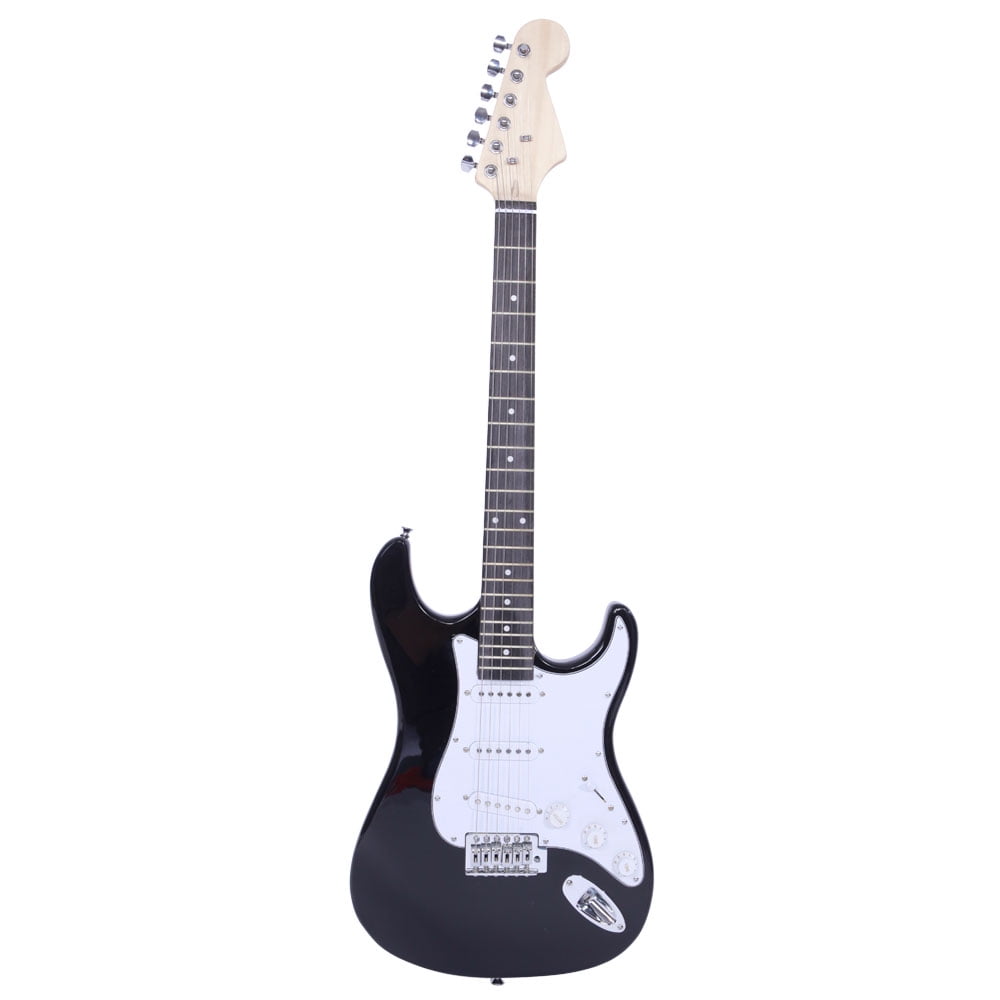 39" Electric Guitar for Kids, Gift Classic Rock 'N' Roll Musical Instrument Electric Guitar for Children, White Rosewood Fingerboard Electric Guitar for Child Boys Girls
