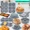 25 Mini Pieces, variant on Baking Set, Non-Stick Kitchen Baking Trays, Includes Cake Pan, Chiffon Cake Pan, Donut Pan, Charlotte Cake Pan, Square Cake Pan, and Loaf Cake Pan. Dishwasher and oven safe，Mother’s Day Gift