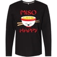 thumbnail image 3 of Inktastic Kawaii Miso Happy Long Sleeve T-Shirt, 3 of 5