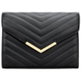thumbnail image 3 of Monedero de mano KKXIU para mujer, formal, de piel vegana, sobre negro, 3 of 7
