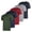 Set 10, variant on 5 Pack: Men’s V-Neck Dry-Fit Moisture Wicking Active Athletic Tech Performance T-Shirt