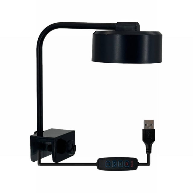 Aquarium LED Color Changing Clip Light Full For Plant Growth 16W Dimmable RGBW Lighting Timer & Remote Control On Design For Tanks/ Bo