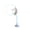 Blue, variant on YIFAEUX Funny Cat Stick Toy with Detachable Teaser Wand And Sucker Base Interactive Fluffy Feather Kitten Play Toy for Cat Supplies