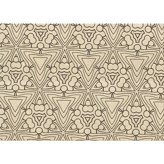 Ahgly Company Machine Washable Indoor Rectangle Transitional Brown Area Rugs, 8' x 10'