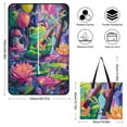 thumbnail image 2 of Cute Witch Frog Outdoor Picnic Blanket, Foldable Waterproof Beach Mat, Portable Beach Blanket for Beach Camping, Hiking, Family Concerts, 2 of 8