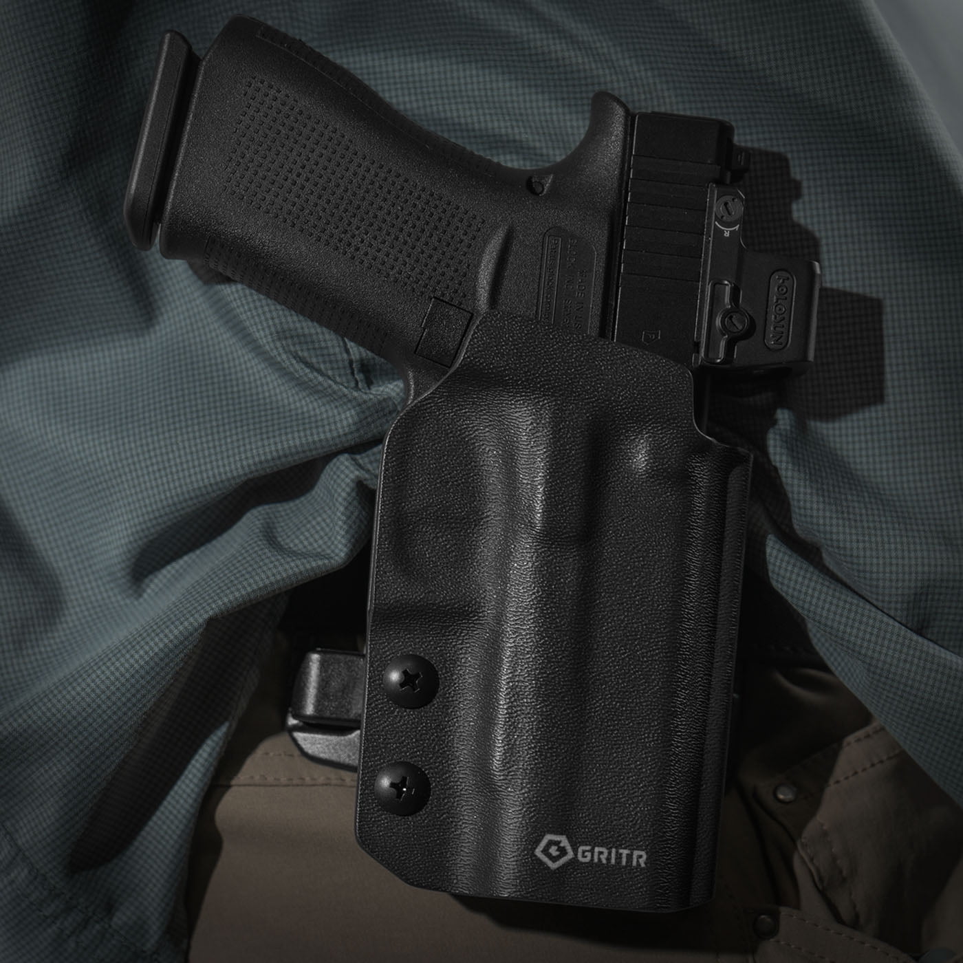 GRITR OWB Kydex Right Hand Holster Fits Glock 43X