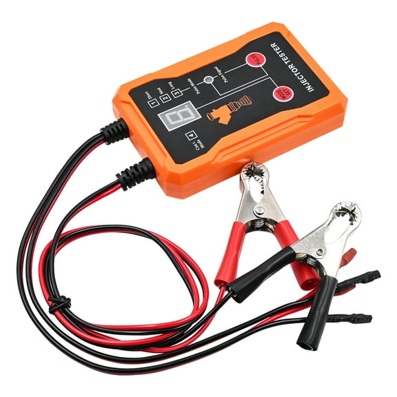 Tester Universal Fuel Injector Tester And Cleaner Tool Kit, 8 Pulse Modes, With 4 Injector Cleaner Adapters, Short Circuit Protection