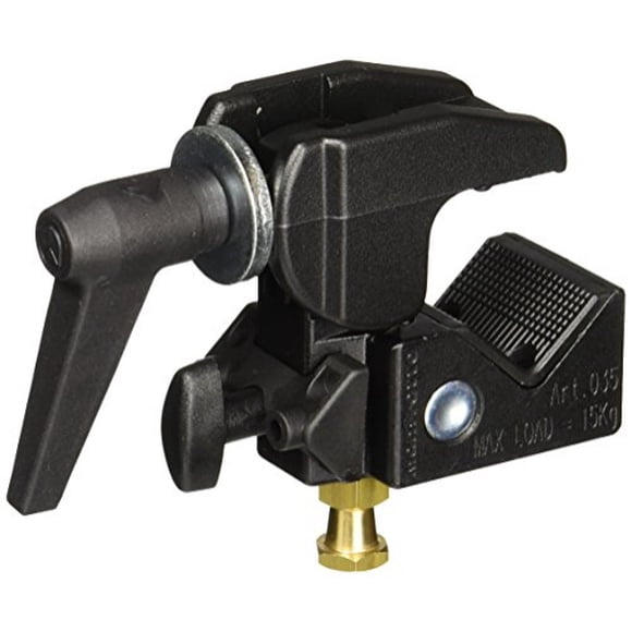 ManFrotto 035RL Super Clamp con 2908 Standard Stud - Reemplaza 2900 - Negro