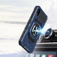 thumbnail image 5 of For Apple iPhone XR Robotic Hybrid with Magnetic Ring Stand Case Cover - Dark Blue, 5 of 5