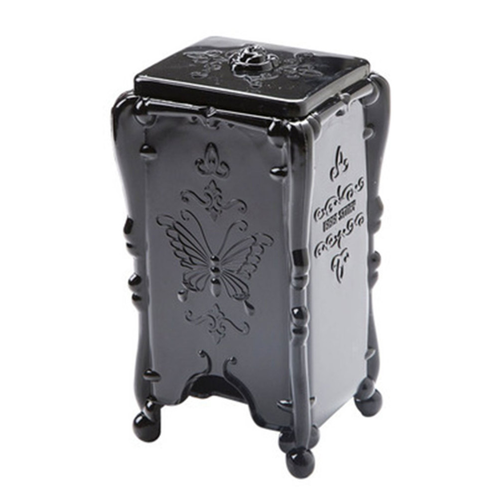 European Style Cotton Pads Holder Makeup Storage Box with Lid for