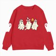 thumbnail image 2 of Futezty Boys Girls Halloween Shirts Kids Ghost Graphic Tees Raglan Long Sleeve T-Shirt 2T-7T, 2 of 7