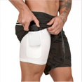 thumbnail image 1 of Pantalones cortos para correr 2 en 1 para hombre, pantalones deportivos de secado rápido, pantalones cortos deportivos, pantalones cortos de entrenamiento de gimnasio, pantalones cortos de d, 1 of 4