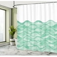 thumbnail image 5 of Ambesonne Ocean Shower Curtain, Sea Waves Ocean Pattern Art, 69"Wx70"L, Seafoam White, 5 of 5