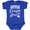 Royal Blue, variant on Little Cousin with Arrows Boys or Girls Baby Bodysuit
