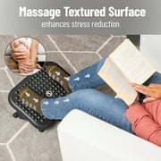 Mind Reader Foot Rest, Ergonomic, Height Adjustable, Plastic, 17L x 13W x 6.25H, Black