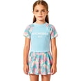 thumbnail image 2 of Bathing Suit For Girls 2 Piece, Toddler Girls Swimsuit 3T Girl Swimsuit Rash Guard for Teens Quick Dry Girls Bathing Suits Floral Kids Girls Swim Set Beachwear, 2 of 4