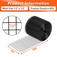 thumbnail image 4 of 6in x 50ft Solar Panel Bird & Critter Guard Kit, Includes 60 Fastener Clips, 100 Cable Ties, Gloves, Pliers & PVC Coated Wire Mesh for Bird, Critters Control, 4 of 7