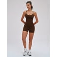 thumbnail image 5 of IBTOM CASTLE Women's 2 Piece Workout Set Racerback Cropped Tank Top Matching High Waist Shorts Yoga Gym Pilates Outfits S Brown, 5 of 7