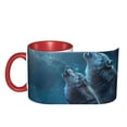 thumbnail image 4 of Wolfs Coffee Mug Fun Custom Ceramic Mugs 11oz Red, 4 of 5
