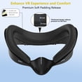 thumbnail image 6 of Prociv Facial Interface & Face Cover Pad for Meta Quest 3S - VR Accessories Compatible with Meta/Oculus Quest 3S, One-Piece Anti-Light Leakage Soft Leather PU & Ice Sponge Face Cushion Pad, 6 of 9