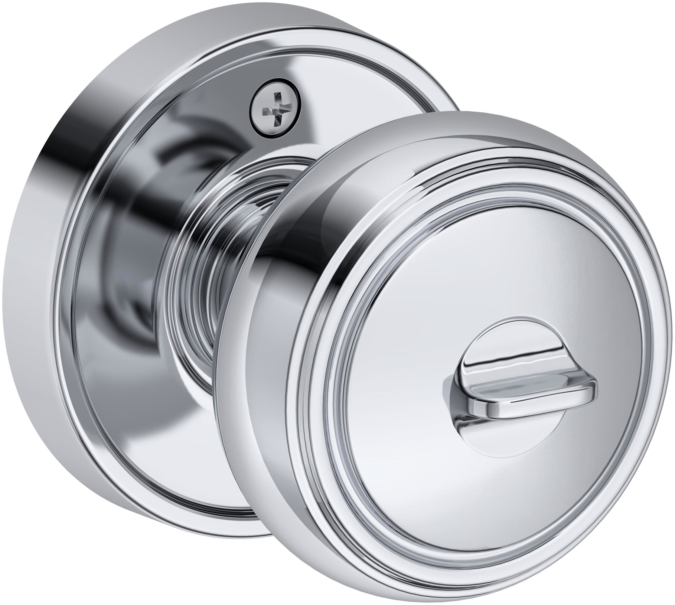 Baldwin ENBRERRR190SMC Bremerton Single Cylinder Keyed Entry Door Knob Set - Black