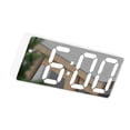 thumbnail image 3 of Inteprter Despertador digital LED ajustable espejo multifuncional enchufable alimentado por con decoración de de concha blanca para Decoración del hogar Inteprter HA019336-00, 3 of 6