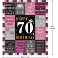 thumbnail image 5 of 70th Birthday Gifts for Women, 70th Birthday Decorations for Women, Gifts for 70 Year Old Woman, 70 Year Old Birthday Gifts for Women, Happy 70th Birthday Gifts for Women Blanket 60"X50", 5 of 6