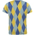 thumbnail image 2 of Hanukkah Jester Harlequin Costume All Over Mens T Shirt Multi LG, 2 of 2