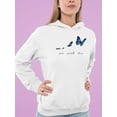 thumbnail image 2 of Give Yourself Time Butterfly  Hoodie Women -Image by Shutterstock, Female Medium, 2 of 4