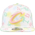 thumbnail image 2 of Men's New Era White Cleveland Cavaliers Palm Trees and Waves Golfer Adjustable Hat, 2 of 6
