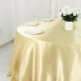 thumbnail image 5 of BalsaCircle 132 in Champagne Satin Round Tablecloth Wedding Party Events Reception Catering Decorations Supplies, 5 of 8