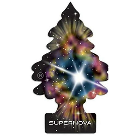 Little Trees Car Air Freshener | Hanging Paper Tree for Home or Car | Supernova | 6 Pack