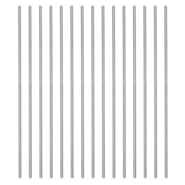 Unique Bargains 15 Packs 1.6mm x 100mm High Speed Steel (HSS) Round Rod Lathe Bar Stock DIY Tool