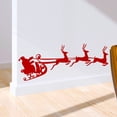 thumbnail image 2 of Patrón de tres renos y Santa Claus Adhesivos de pared de Navidad Decoración de la pared Pegatinas extraíbles para escaparate de la tienda Escaparate de cristal Sala de estar, 2 of 5