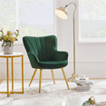 thumbnail image 3 of Yaheetech 2pcs Modern Velvet Upholstered Accent Chair with Wing Side for Living Room, Green, 3 of 9