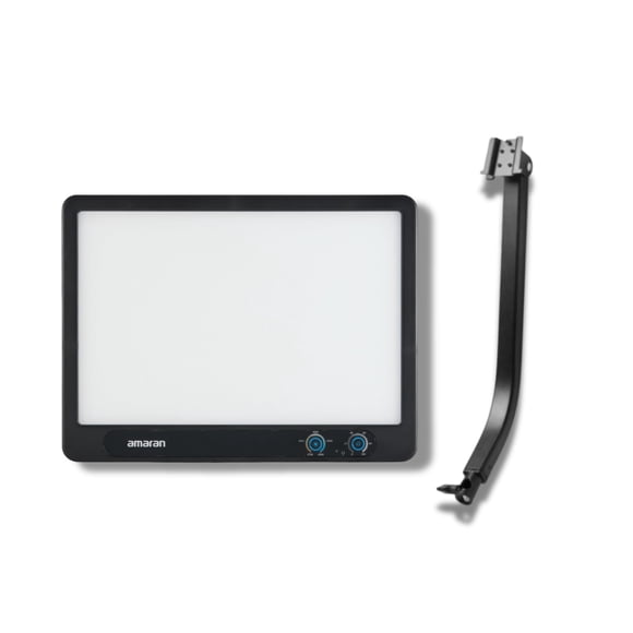 Panel de luz LED Amaran Verge, iluminado en los bordes, sin parpadeos, color carbón
