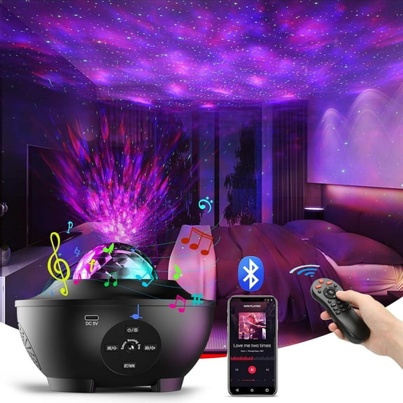 Galaxy Projector,Star Projector for Bedroom,Night Lights with White Noise, Bluetooth Speaker,Timer and Remote,Star Night Light for Adults Bedroom Decoration,Gifts for Kids,Living Room Decor