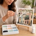 thumbnail image 3 of Timeless American Destinations Sea Glass Art Kit, DIY Mosaic Craft Kit with Colorful Glass Stones, Coastal Art Project for Adults and Beginners, Handmade Decorative Wall Art Gift, 3 of 5
