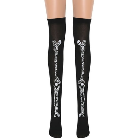 

Uorcsa Bedroom Long High Socks Tights for Women Black