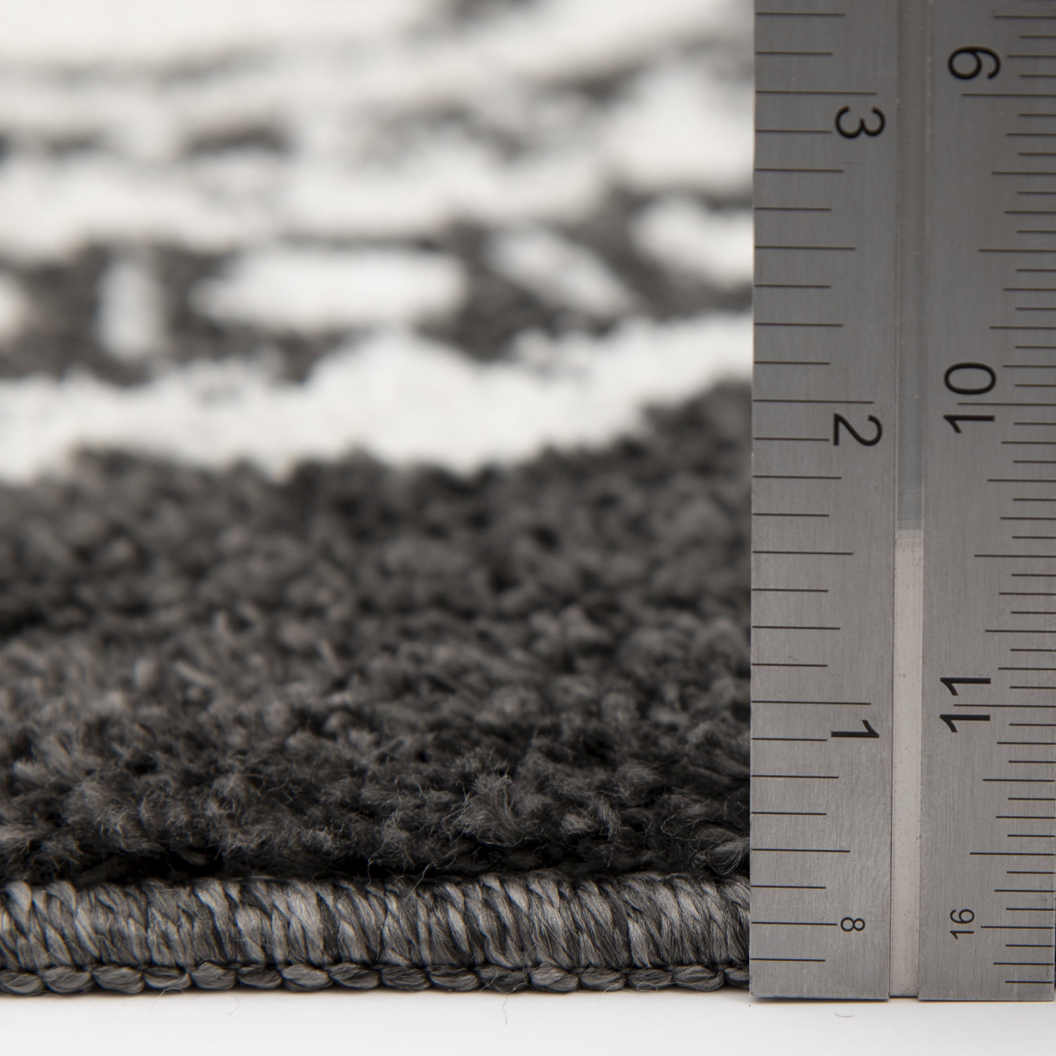 Mainstays 9'X12' Charcoal Gray Medallion Shag Indoor Area Rug