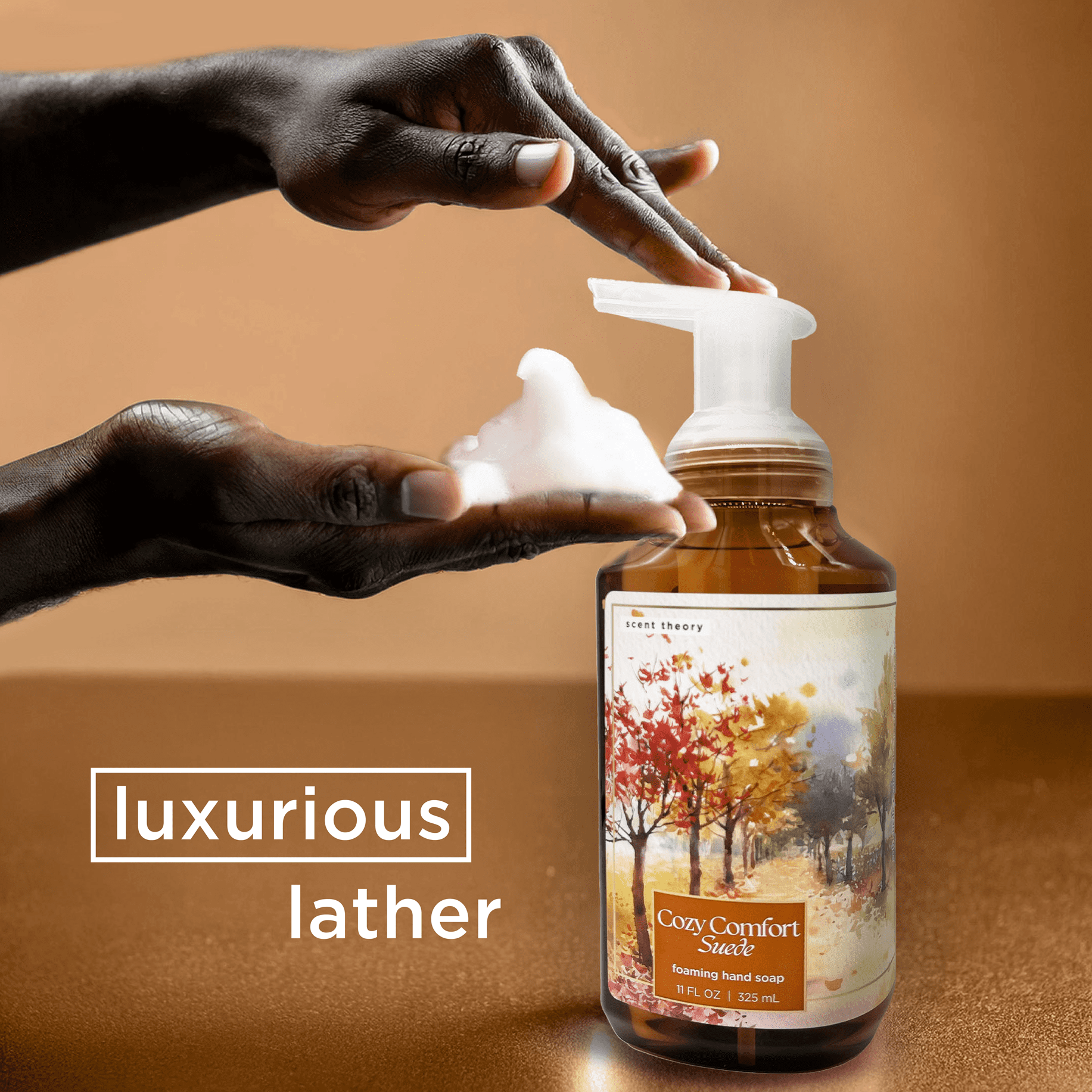 Scent Theory Foaming Hand Soap, Cozy Comfort Suede, 11 fl oz