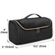 thumbnail image 2 of 1 estuche de viaje negro compatible con estilizadores Dyson, estuche de almacenamiento portátil para secador de pelo colgante con bolsillo lateral de malla, organizador de accesorios para secador de pelo Sincero Electrónica, 2 of 5