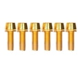 thumbnail image 5 of Greeniant Paquete de 6 tornillos para vástago de bicicleta, perno elevador de manillar de acero inoxidable para bicicleta, accesorios de mantenimiento, Oro M6 2piezas Greeniant CBP471067, 5 of 5