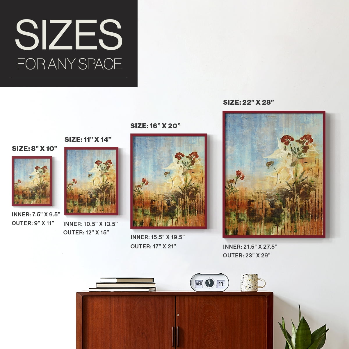 Dedicated to Spring Framed Print in Red Solid Wood Framed Print No Nail Hanging